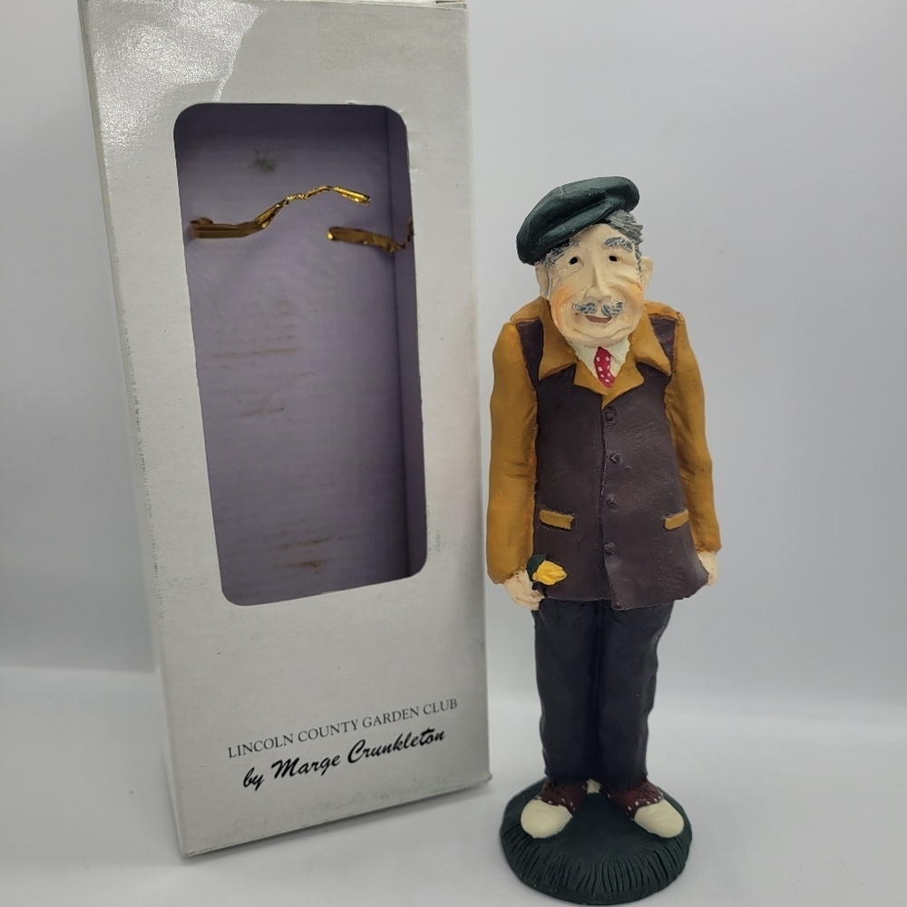 Vintage in Box 1993 Hanford's Crunkleton “Anthony” IV 7" Figurine "Garden Party”